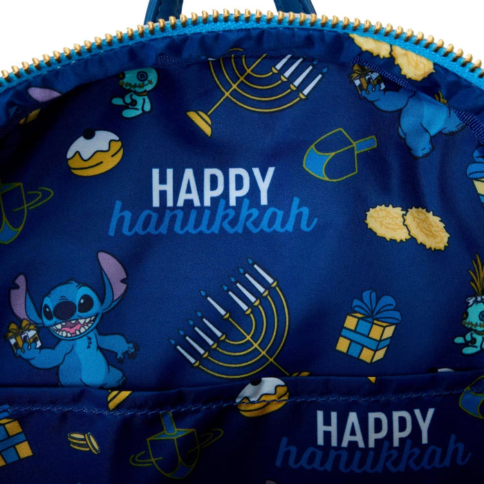 Loungefly Stitch Hanukkah Menorah Mini Backpack