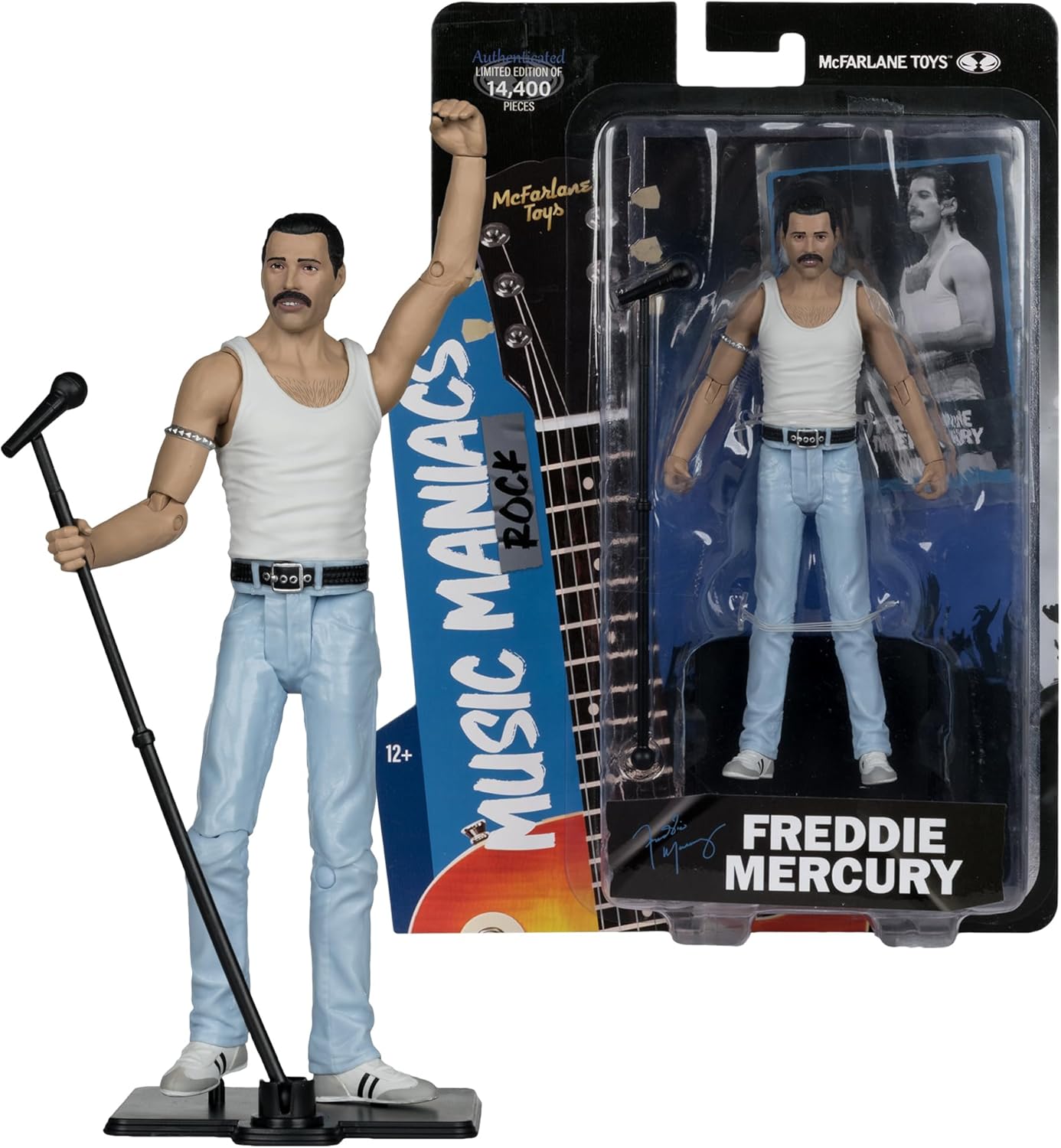 McFarlane Toys - Music Maniacs Rock Freddie Mercury 6in Action Figure