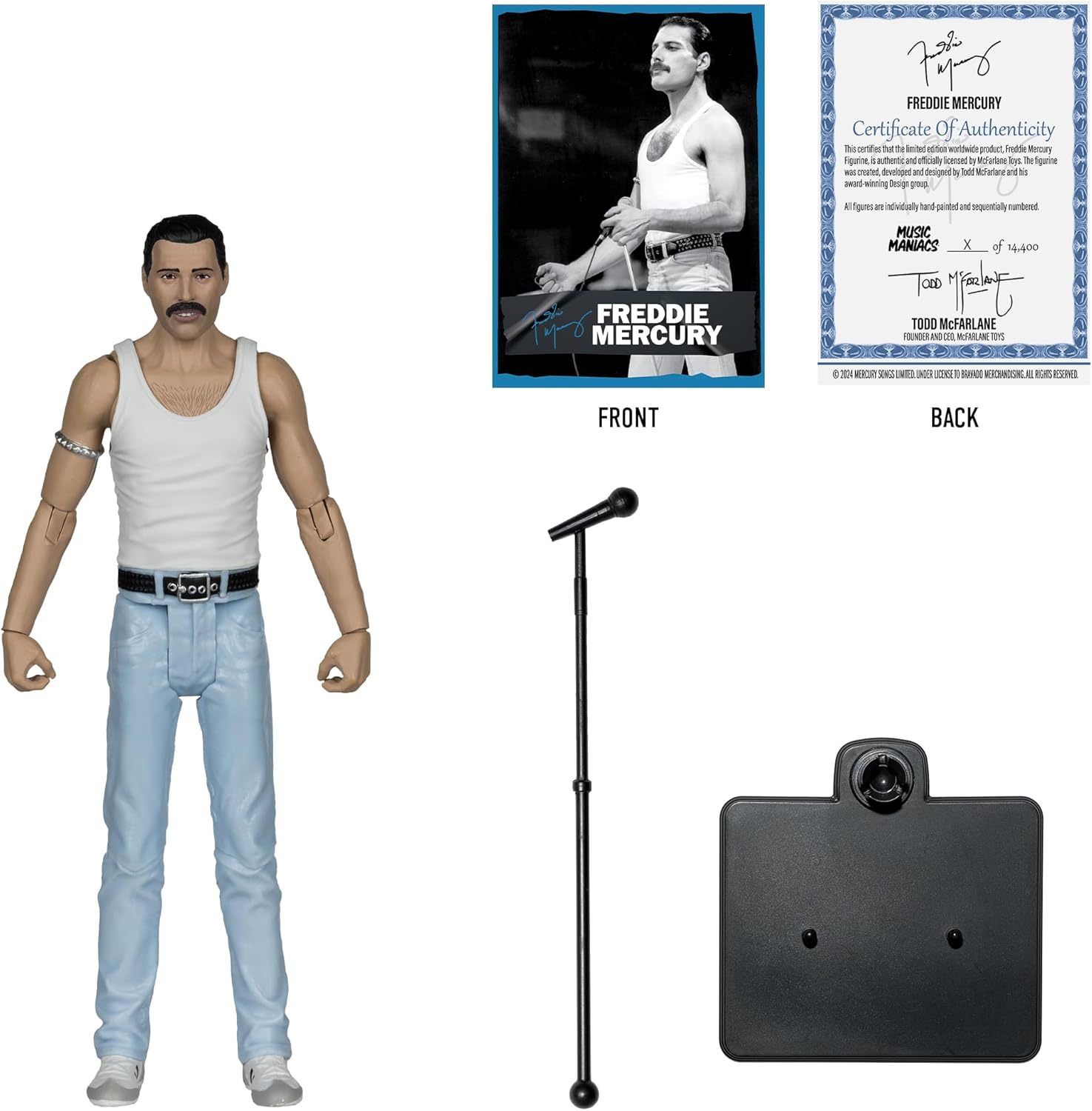 McFarlane Toys - Music Maniacs Rock Freddie Mercury 6in Action Figure