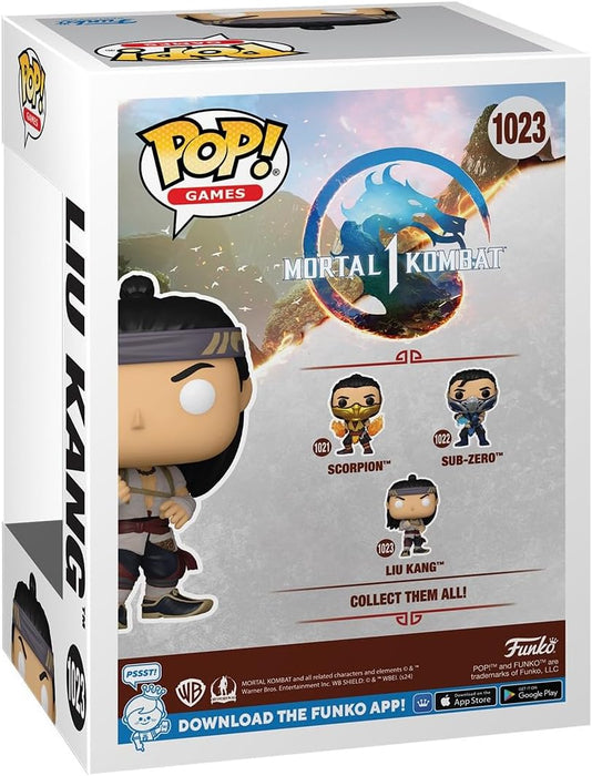 Funko Pop! Games: MK1- Liu Kang - (God Of Fire) - Mortal Kombat Game Franchise - Collectable Vinyl Figure - Gift Idea - Official Merchandise - Toys for Kids & Adults - Video Games Fans