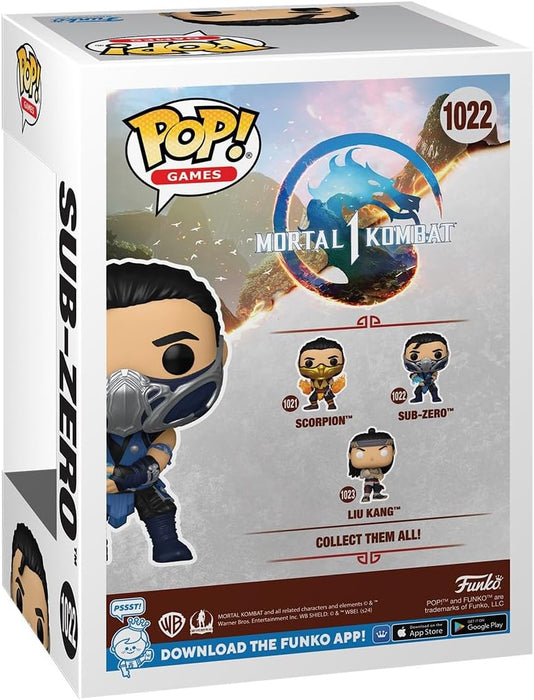 Funko Pop! Games: MK1 - Sub-Zero - Sub Zero - Mortal Kombat Game Franchise - Collectable Vinyl Figure - Gift Idea - Official Merchandise - Toys for Kids & Adults - Video Games Fans