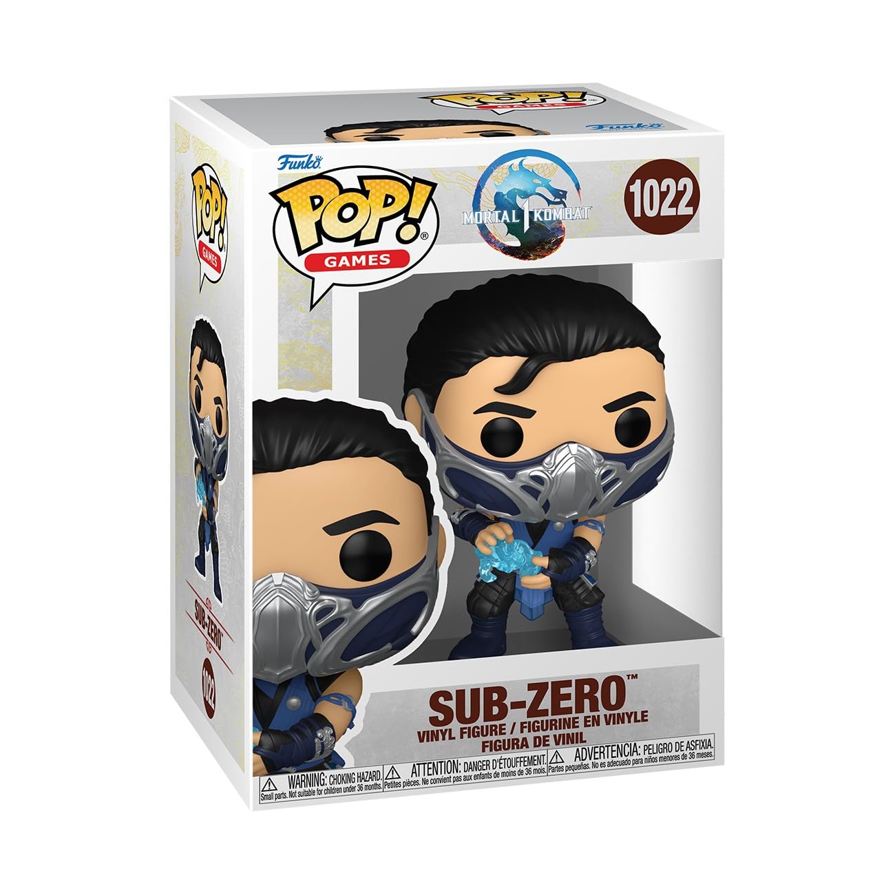 Funko Pop! Games: MK1 - Sub-Zero - Sub Zero - Mortal Kombat Game Franchise - Collectable Vinyl Figure - Gift Idea - Official Merchandise - Toys for Kids & Adults - Video Games Fans