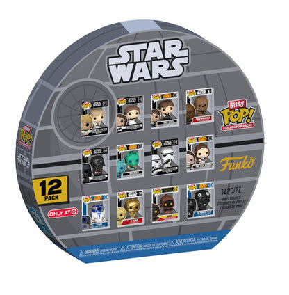 Funko Bitty Pop! Star Wars: A New Hope - 12pc Multipack - 0.9 Inch (2.2 Cm) Collectable - Stackable Display Shelf Included - Gift Idea - Party Bags Stocking - Cake Topper - Tiny Collectable