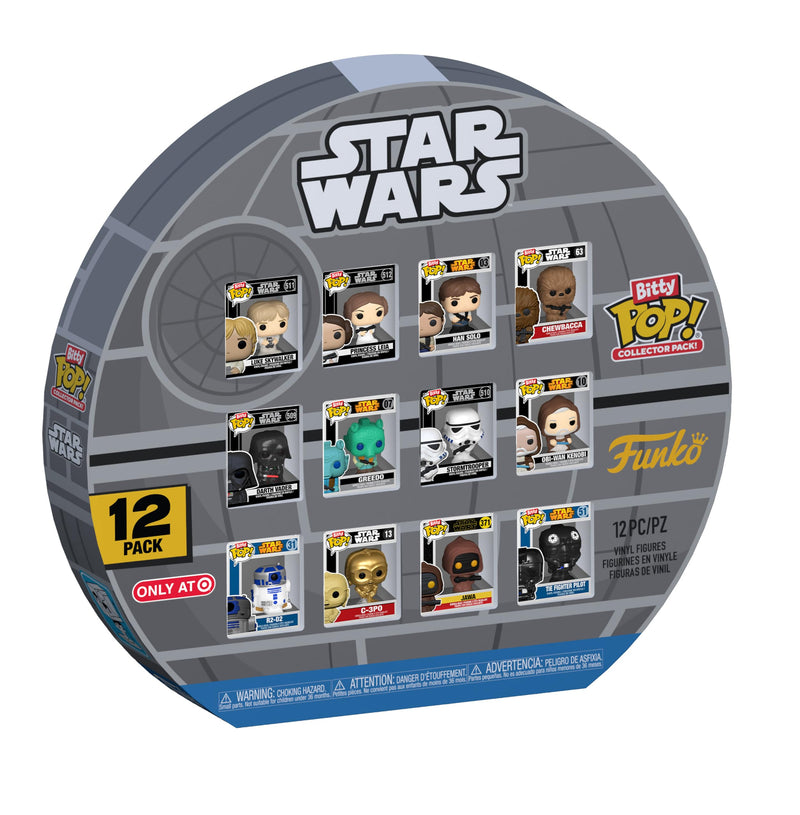 Funko Bitty Pop! Star Wars: A New Hope - 12pc Multipack - 0.9 Inch (2.2 Cm) Collectable - Stackable Display Shelf Included - Gift Idea - Party Bags Stocking - Cake Topper - Tiny Collectable