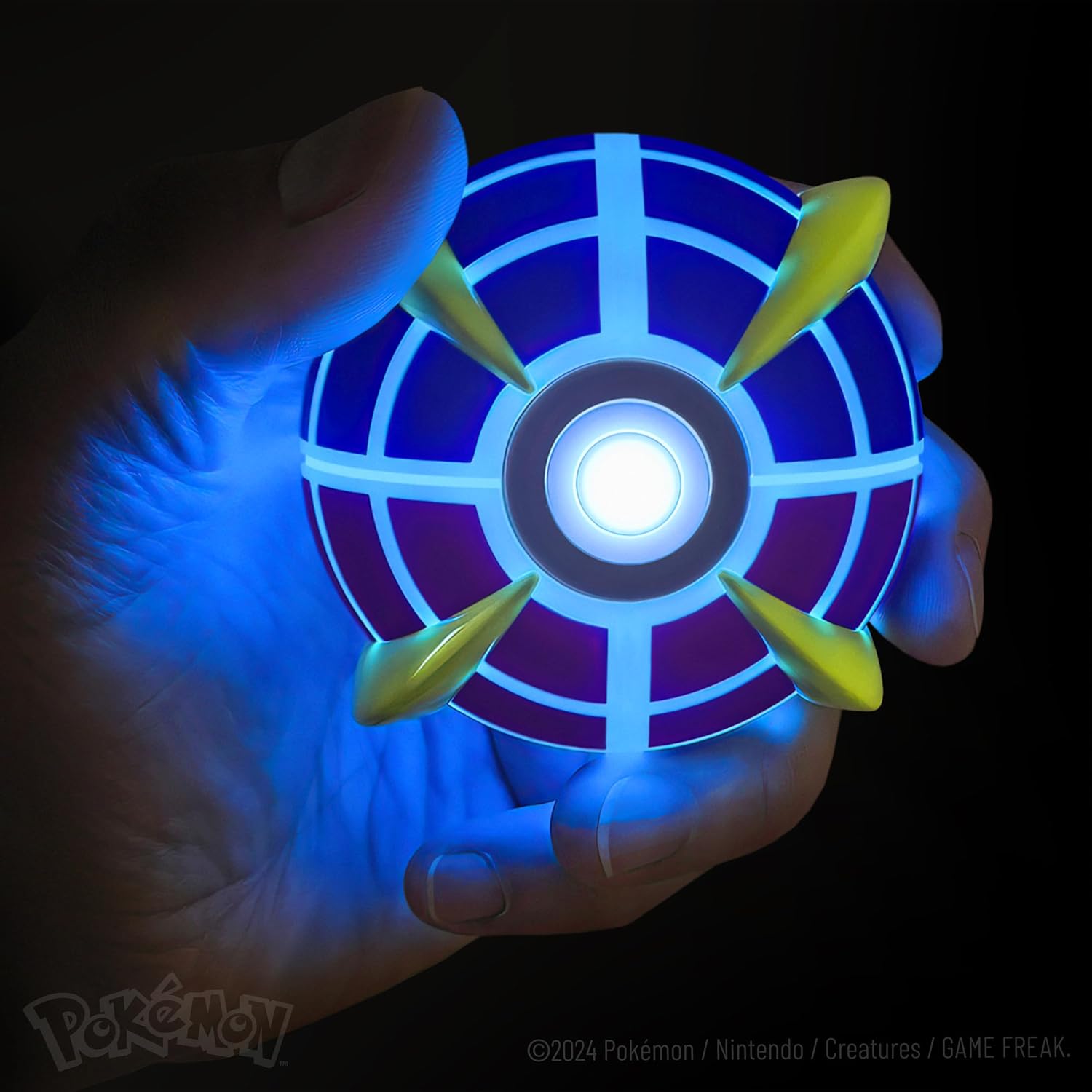 The Wand Company Original Poké Ball Authentic Replica - Realistic, Electronic, Die-Cast Poké Ball with Display Case Light Features – Officially Licensed by Pokémon (Beast Ball