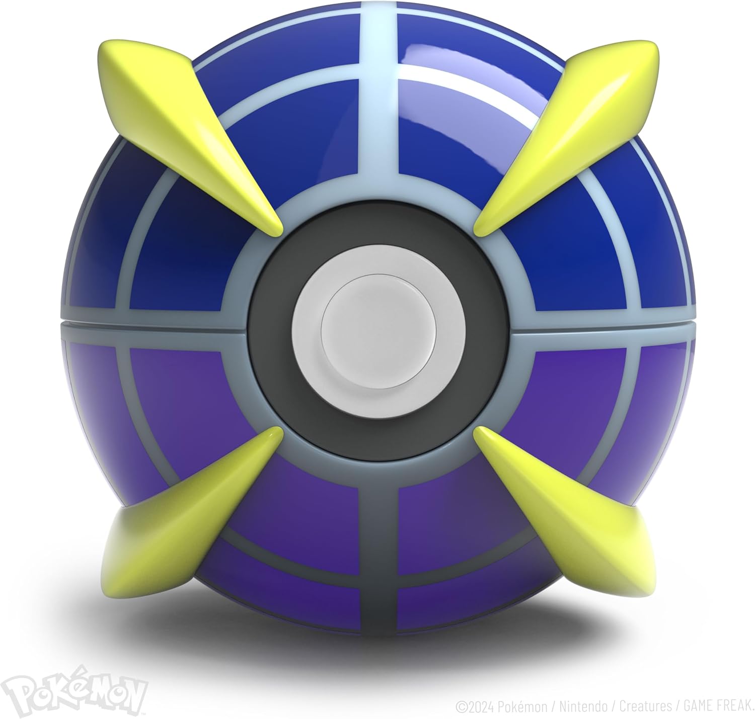 The Wand Company Original Poké Ball Authentic Replica - Realistic, Electronic, Die-Cast Poké Ball with Display Case Light Features – Officially Licensed by Pokémon (Beast Ball
