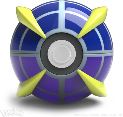 The Wand Company Original Poké Ball Authentic Replica - Realistic, Electronic, Die-Cast Poké Ball with Display Case Light Features – Officially Licensed by Pokémon (Beast Ball