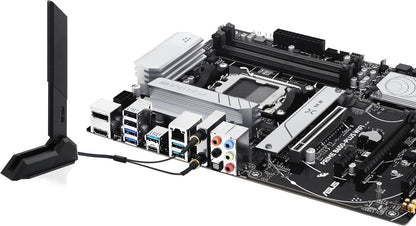 ASUS Prime B650 Plus WiFi, Scheda Madre AMD ATX, Ryzen 9000/8000/7000, DDR5, PCIe 5.0, Supporto M.2, Lan 2.5Gb, WiFi 6E, DP, HDMI, USB-C 10Gbps e USB-C 5Gbps, Thunderbolt, AURA Sync, Nera