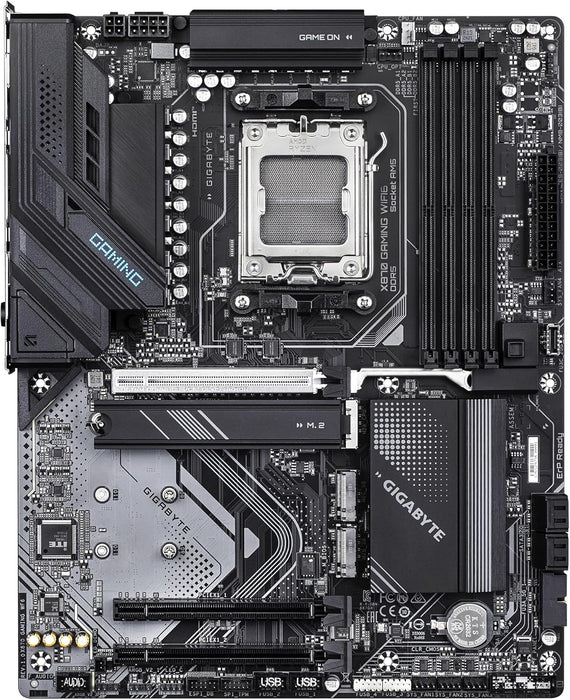 GIGABYTE X870 GAMING WIFI6 Motherboard - Supports AMD Ryzen 9000 CPUs, 8+2+2 phases VRM, up to 8000MHz DDR5 (OC), 1xPCIe 5.0, Wi-Fi 6, 2.5GbE LAN, USB 4