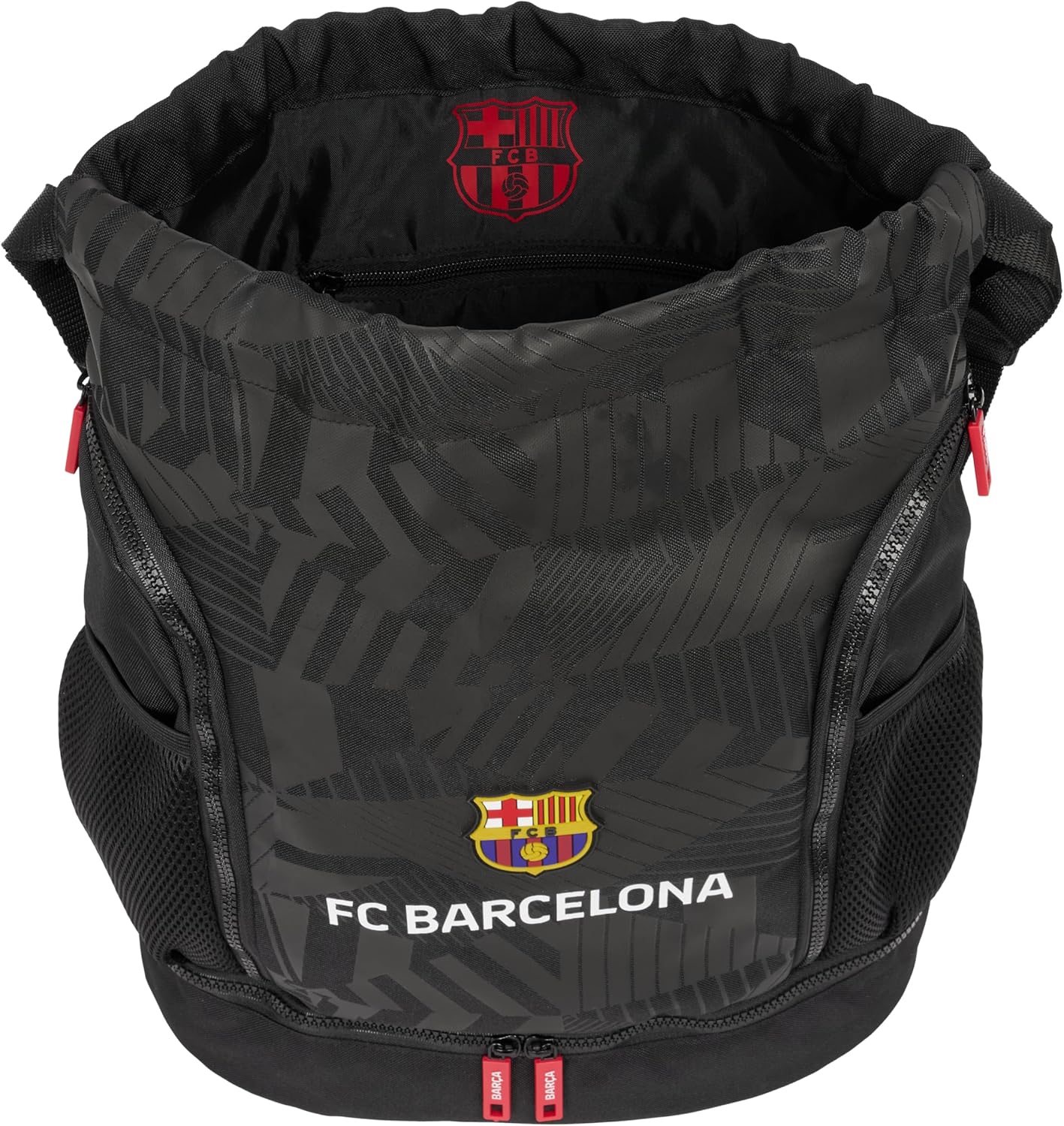 F.C. Barcelona Black – Backpack, Ideal for Children of Different Ages, Comfortable and Versatile, Quality and Strength, 34 x 15 x 43 cm, Colour: Black, Estándar, Casual, Black, Estándar, Casual