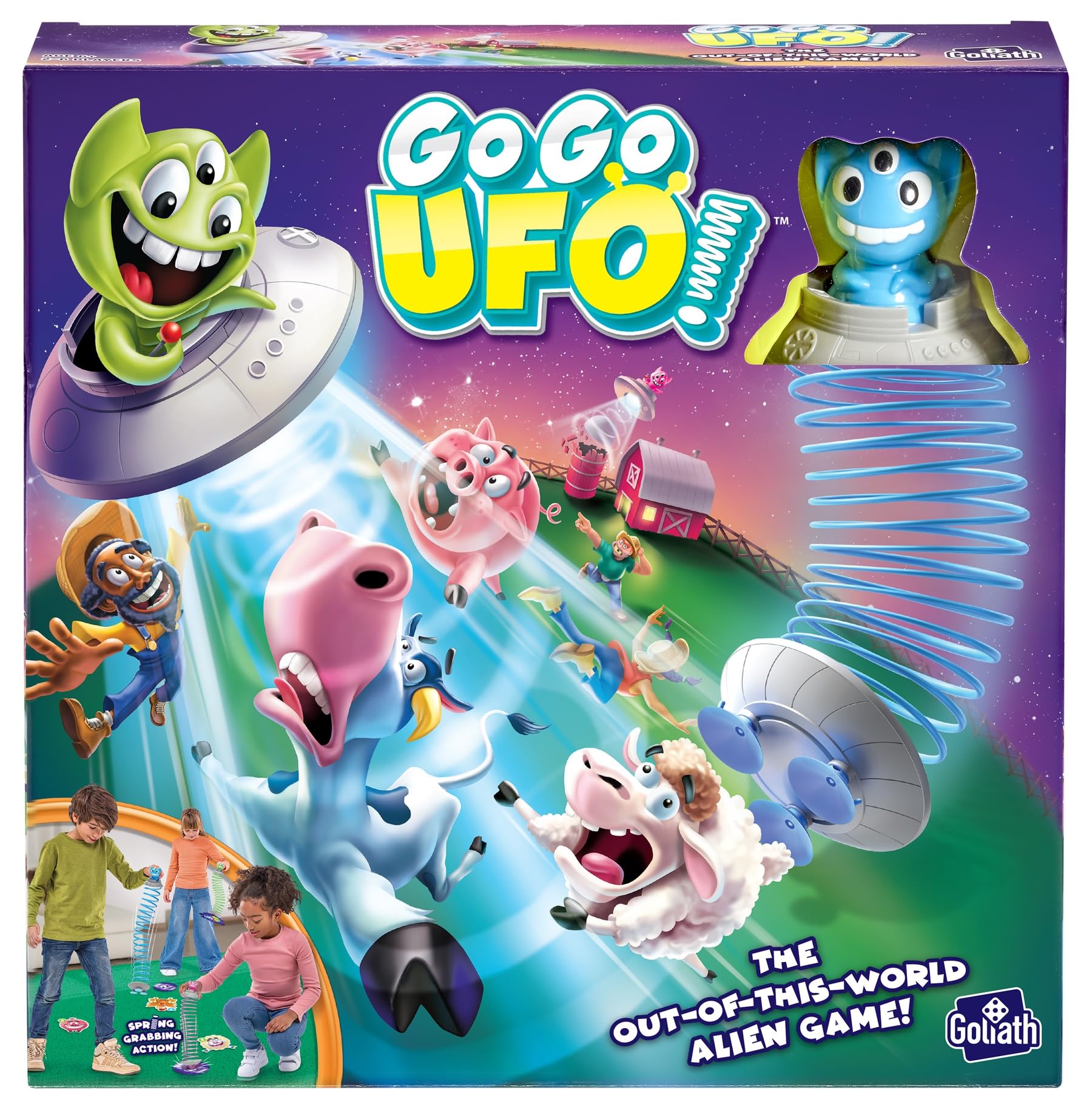 Goliath Go Go UFO, Gesellschaftsspiele AB 6 Jahren, Familienspiel für 2 BIS 6 Personen, Spiel mit Bewegung, das Die Feinmotorik fördert