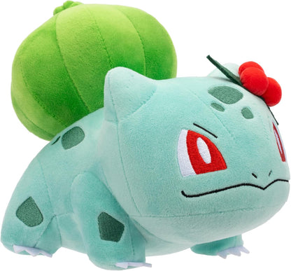 Pokémon PKW3673-20 cm Winter Plush - Bisasam with Christmas Branch Official Plush
