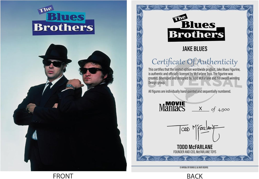 The Blues Brothers Jake & Elwood Blues 6in Posed Figure Gold Label 2-pk McFarlane Toys