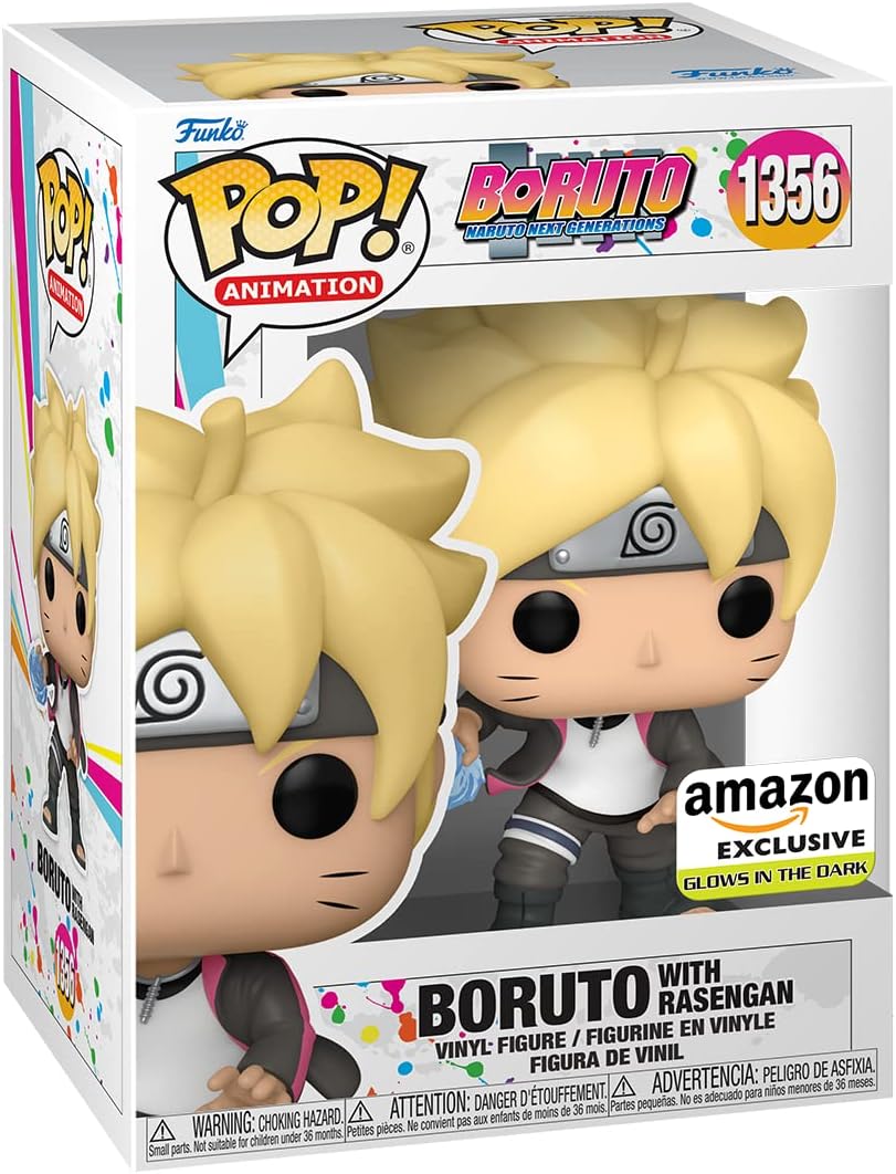 Funko POP! Animation: Boruto - Boruto Uzumaki With Ransengan - Glow In the Dark - Boruto: Naruto Next Generations - Amazon Exclusive - Collectable Vinyl Figure - Gift Idea - Official Merchandise