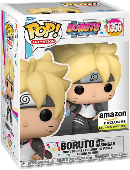 Funko POP! Animation: Boruto - Boruto Uzumaki With Ransengan - Glow In the Dark - Boruto: Naruto Next Generations - Amazon Exclusive - Collectable Vinyl Figure - Gift Idea - Official Merchandise