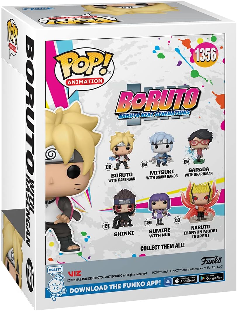 Funko POP! Animation: Boruto - Boruto Uzumaki With Ransengan - Glow In the Dark - Boruto: Naruto Next Generations - Amazon Exclusive - Collectable Vinyl Figure - Gift Idea - Official Merchandise