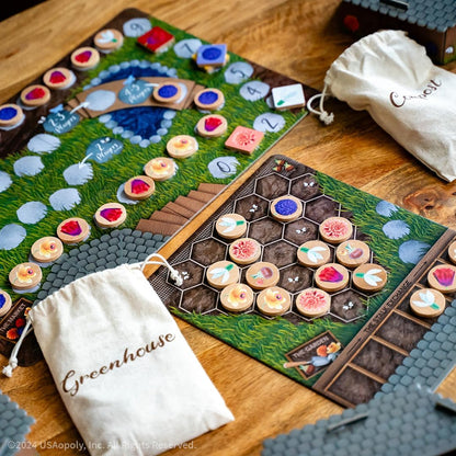 USAopoly Stalk Exchange Board Game Beautiful Flower and Gardening Themed Strategy Game Fast & Fun Gameplay Ages 10+ 2-5 Players English