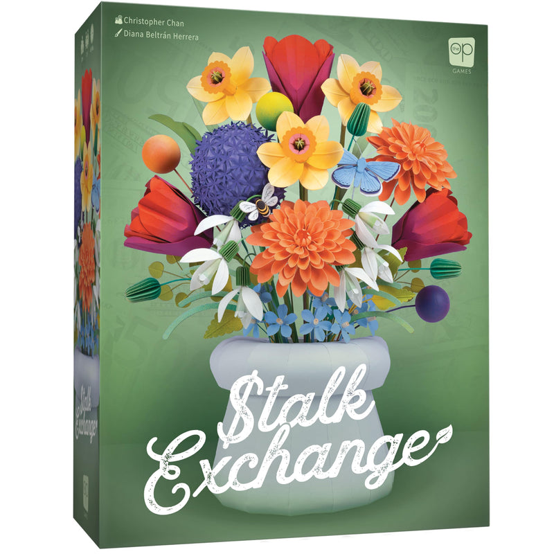 USAopoly Stalk Exchange Board Game Beautiful Flower and Gardening Themed Strategy Game Fast & Fun Gameplay Ages 10+ 2-5 Players English