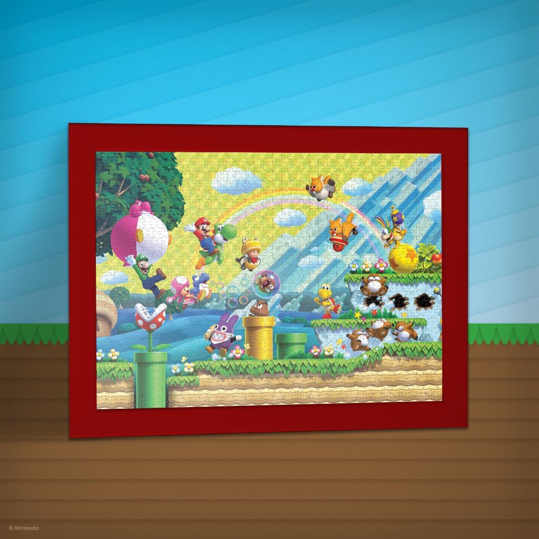 USAopoly Super Mario Chaos and Fun Puzzle - 1000 Piece