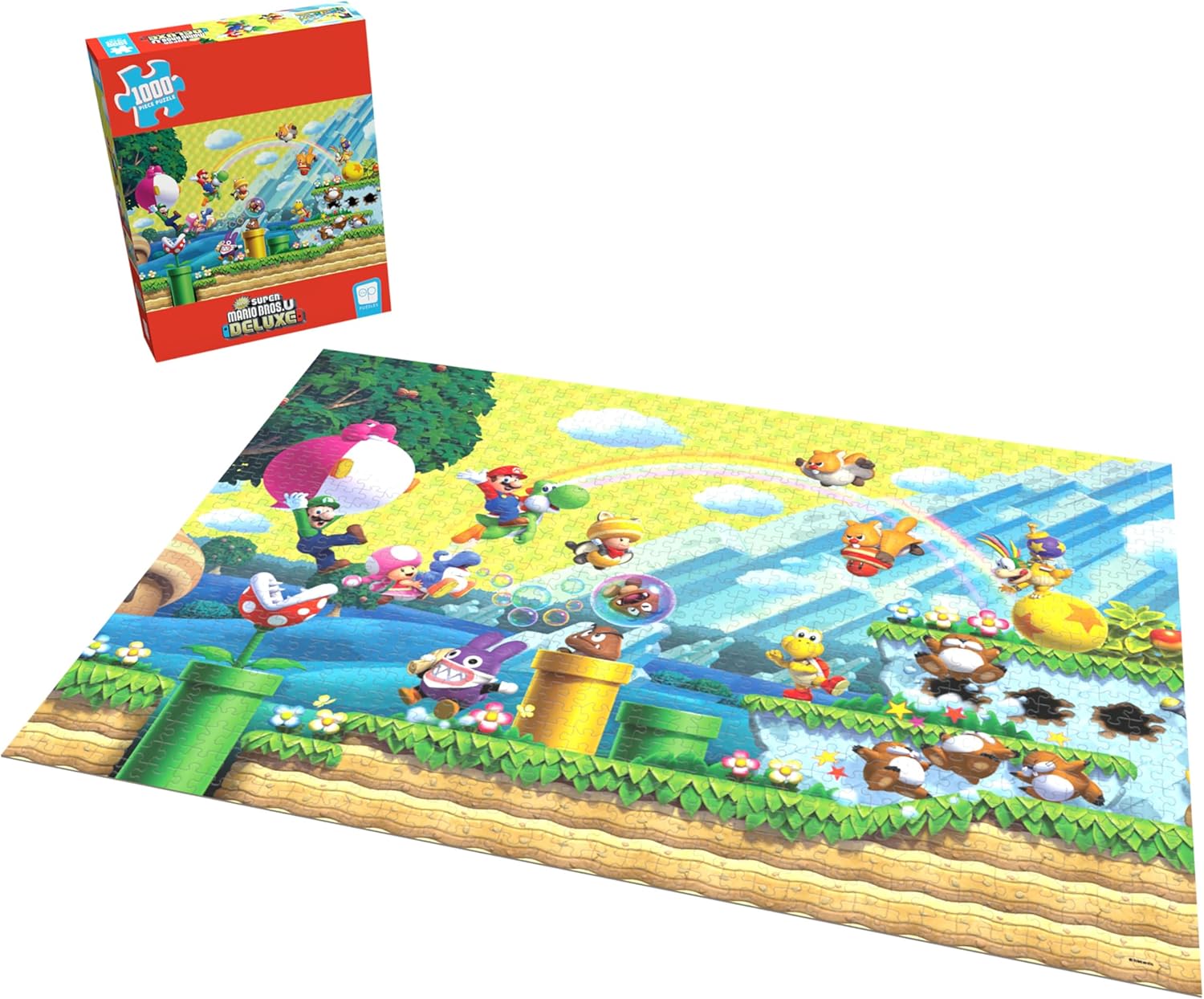 USAopoly Super Mario Chaos and Fun Puzzle - 1000 Piece