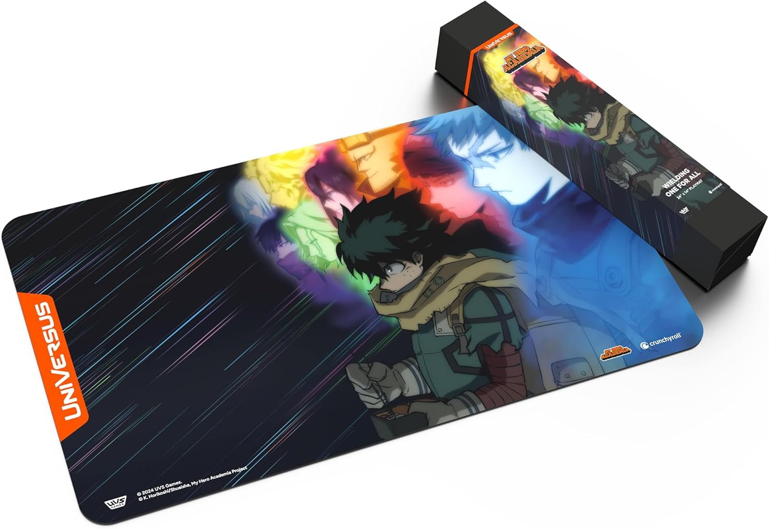 UniVersus: My Hero Academia: Wielding One for All Playmat - 24 x 14 Neoprene Mat, Tabletop Card Game Accessory, UVS Games, Officially Licensed