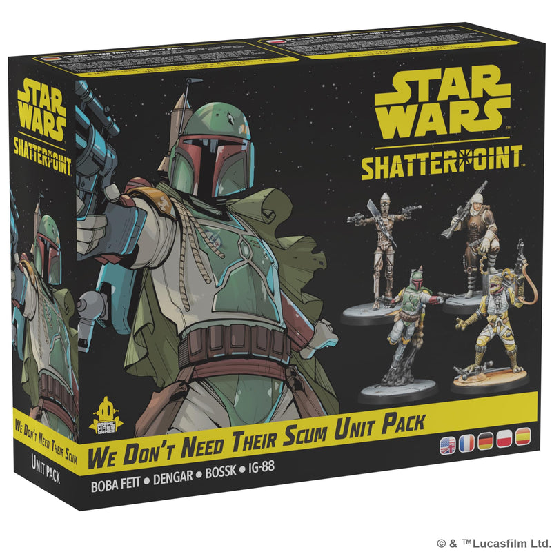 Atomic Mass Games | Star Wars Shatterpoint We Don’t Need Their Scum | Expansión de Miniaturas | A Partir de 14 Años | para 2 Jugadores | 90 Minutos por Partida | Multilenguaje (Incluye Español