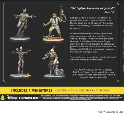 Atomic Mass Games | Star Wars Shatterpoint We Don’t Need Their Scum | Expansión de Miniaturas | A Partir de 14 Años | para 2 Jugadores | 90 Minutos por Partida | Multilenguaje (Incluye Español