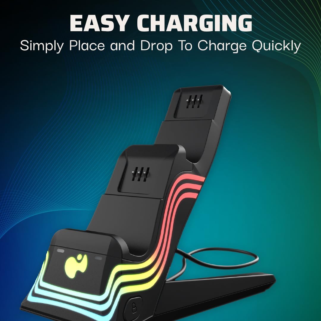 PDP Xbox AFTERGLOW WAVE DUAL CHARGER Black