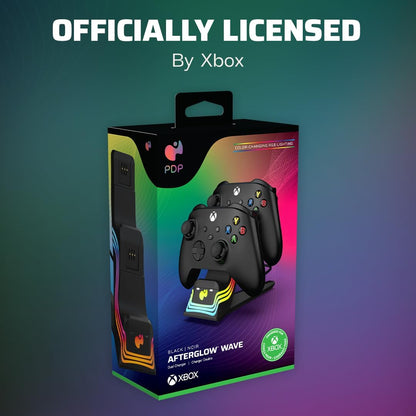 PDP Xbox AFTERGLOW WAVE DUAL CHARGER Black