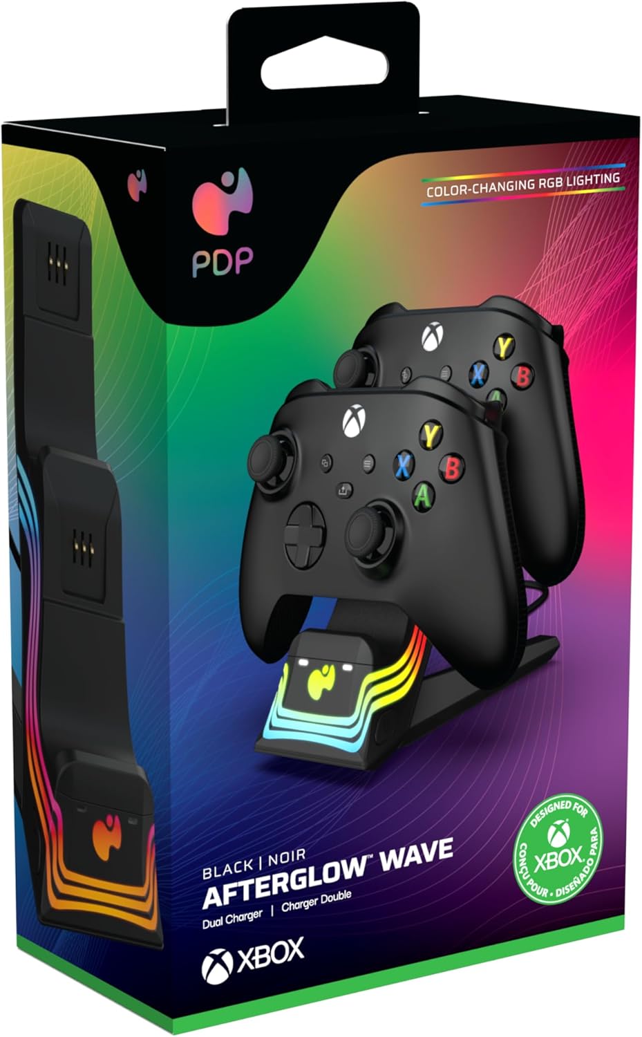 PDP Xbox AFTERGLOW WAVE DUAL CHARGER Black