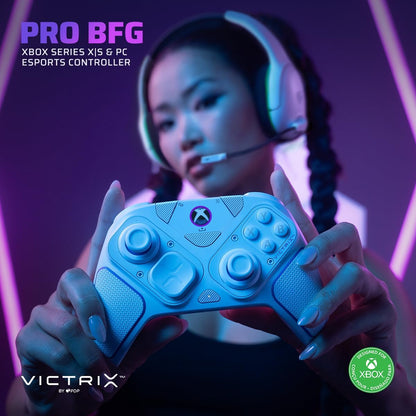 PDP Victrix Pro BFG draadloos Controller: White For Xbox Series X|S, Xbox One, and Windows 10/11 PC