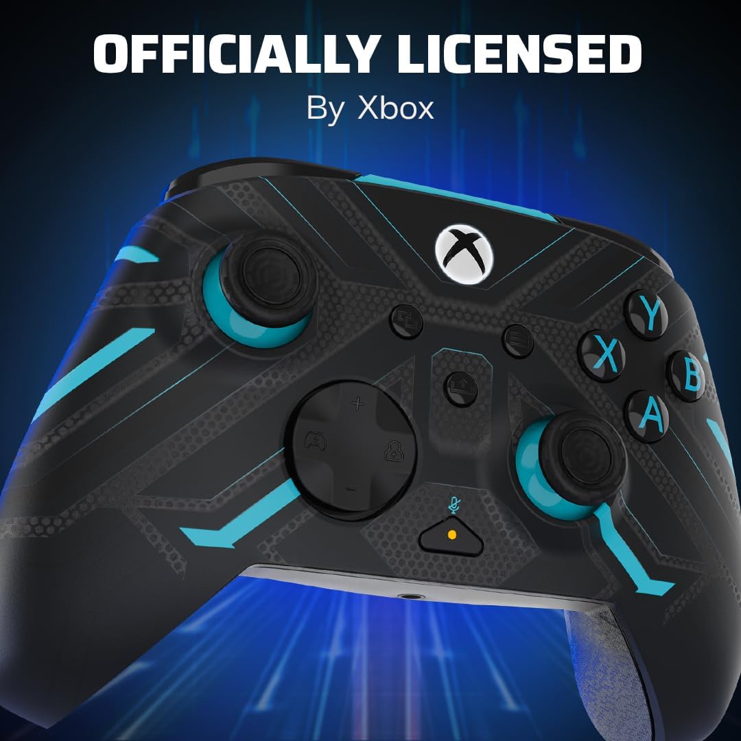 PDP Xbox REMATCH GLOW Wired controller TITAN STEEL