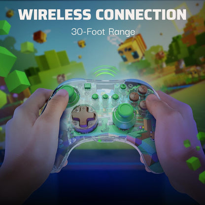 PDP Nintendo Switch REALMz - Switch Wireless Controller - MINECRAFT FOREST