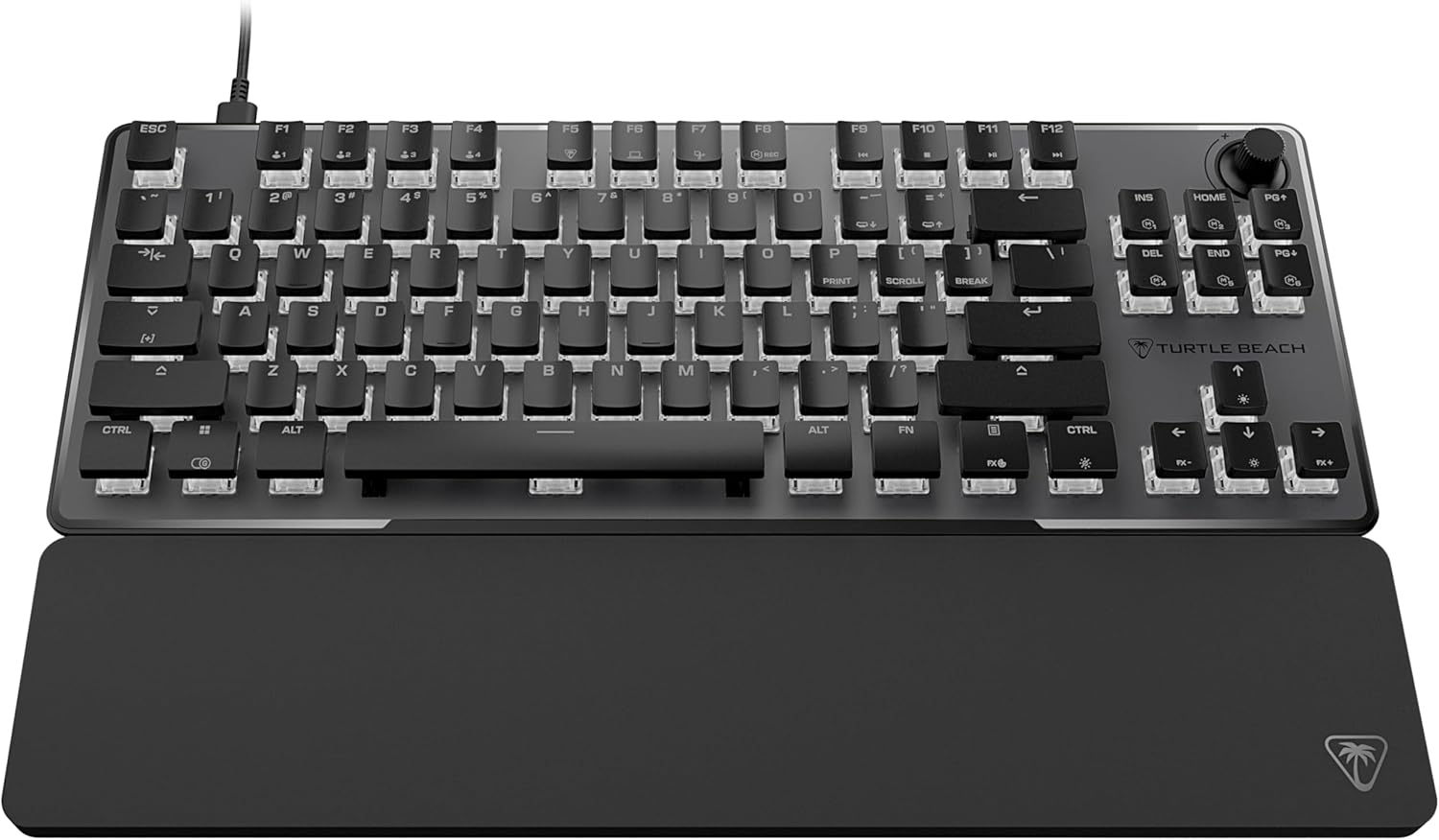 Turtle Beach Vulcan II TKL Pro Magnetic Mechanical RGB Gaming Keyboard – Analog Hall-Effect Switches, Adjustable Actuation, Rapid Trigger, Swappable Keycaps, Tenkeyless Design, Anti-Ghosting – Black