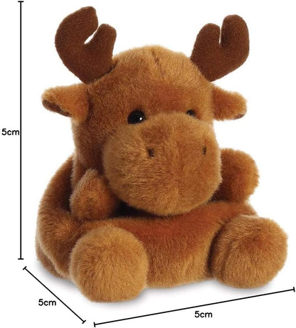 Aurora, 99132, Palm Pals Reindeer, 5In, Soft Toy, Brown