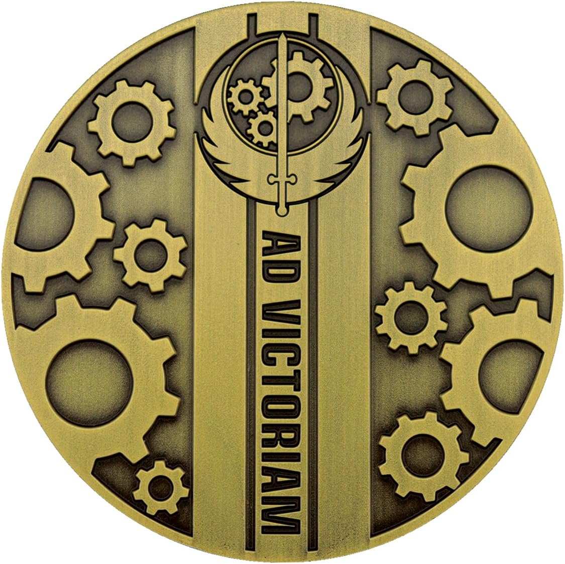Fallout Brotherhood of Steel Medallion + Vinyl Sticker