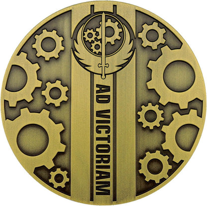 Fallout Brotherhood of Steel Medallion + Vinyl Sticker