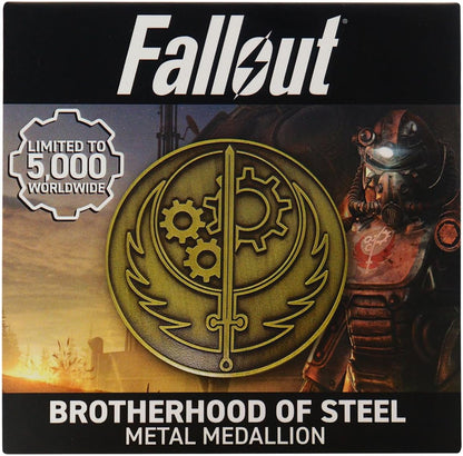Fallout Brotherhood of Steel Medallion + Vinyl Sticker
