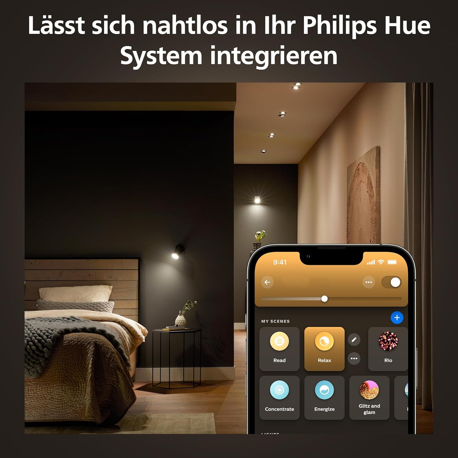 Philips Hue GU10 – Smart Spotlight – (3-Pack) White Ambiance
