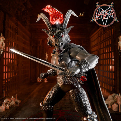 Super7 ULTIMATES! Slayer Show No Mercy Minotaur Black Magic - 7" Slayer Action Figure with Accessories Heavy Metal Collectibles 7-INCH Slayer- Minotaur