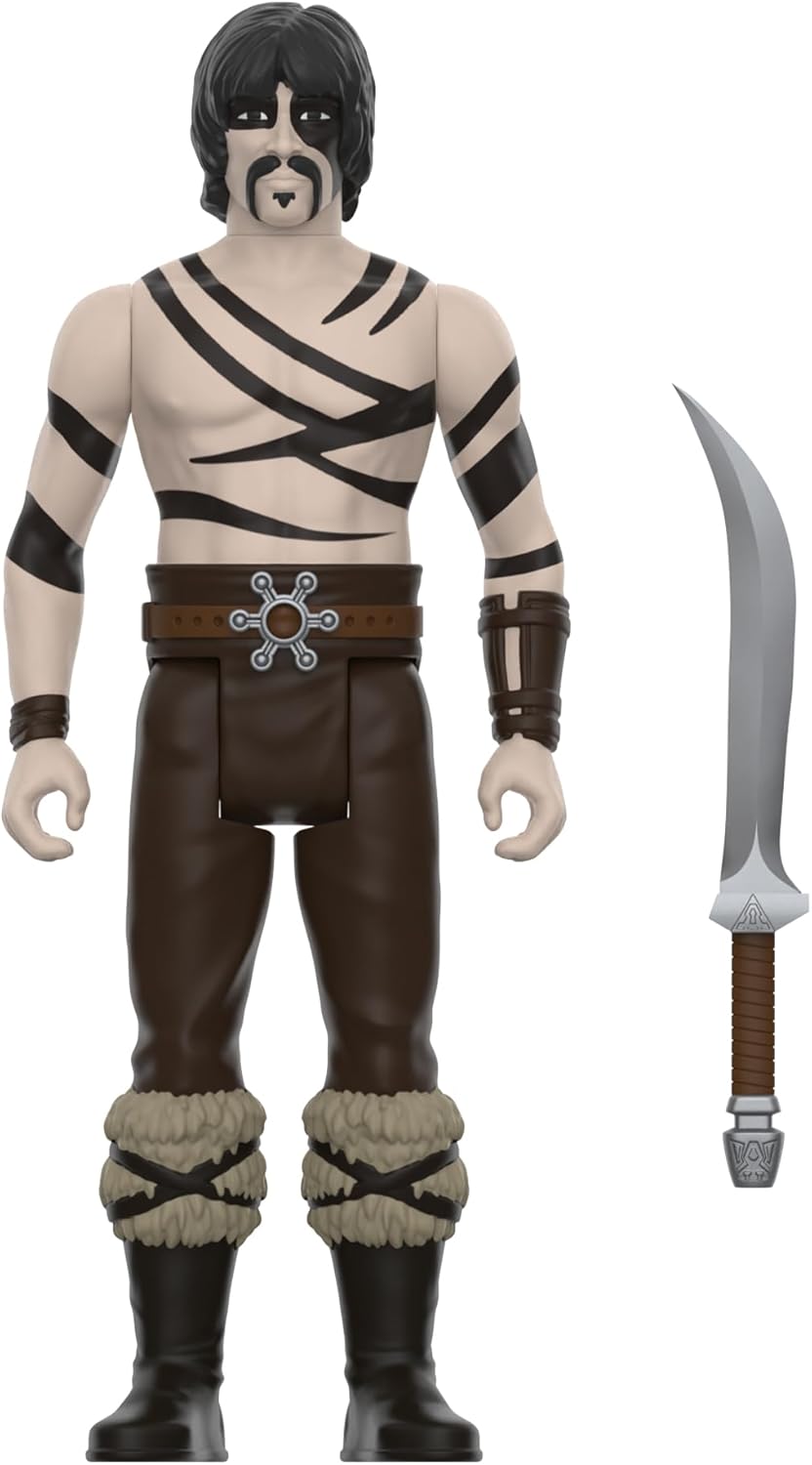 Super7 Conan The Barbarian War Paint Subotai - Action figure di Conan da 9,5 cm con accessorio film classico da collezione e giocattoli retrò