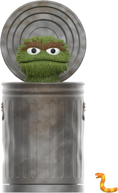 Sesame Street Oscar The Grouch 3 3/4-Inch Reaction Figure