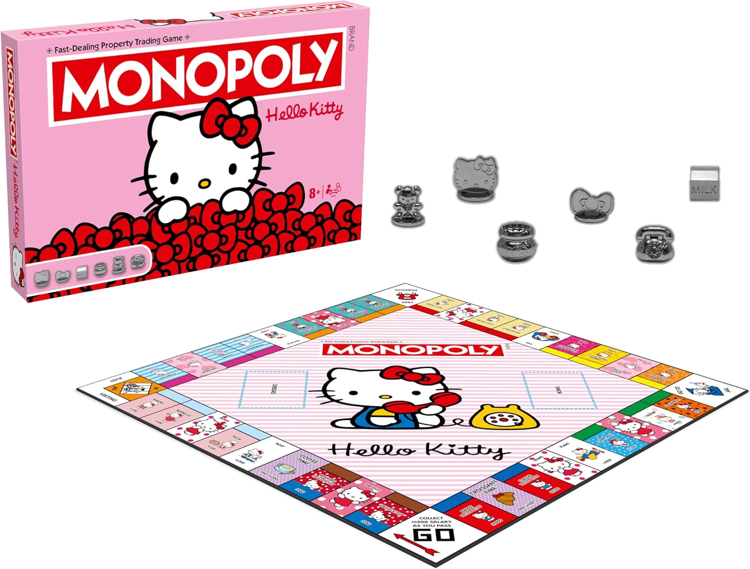 Winning Moves Hello Kitty Monopoly Board Game optimal for 2–6 players and makes a great gift for fans aged 8 and up