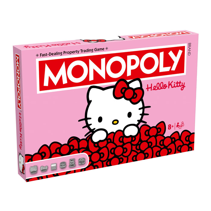 Winning Moves Hello Kitty Monopoly Bordspel optimaal voor 2-6 spelers en is een geweldig cadeau voor fans vanaf 8 jaar