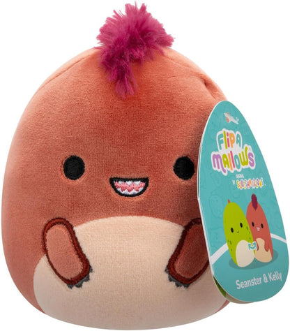 Squishmallows Flip-A-Mallows 5-Inch, Kellytoy Plush, Seanster & Kelly
