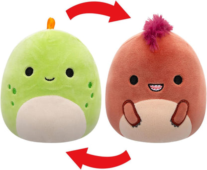 Squishmallows Flip-A-Mallows 5-Inch, Kellytoy Plush, Seanster & Kelly