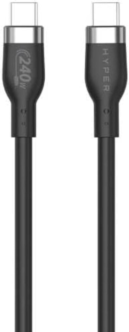 Hyper - 1M Silicone 240W Usb-C Charging Cable - Black
