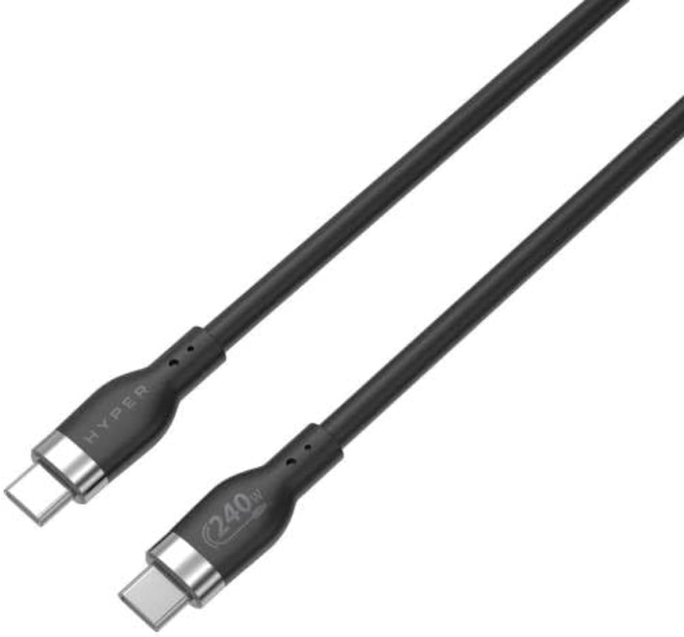 Hyper - 1M Silicone 240W Usb-C Charging Cable - Black