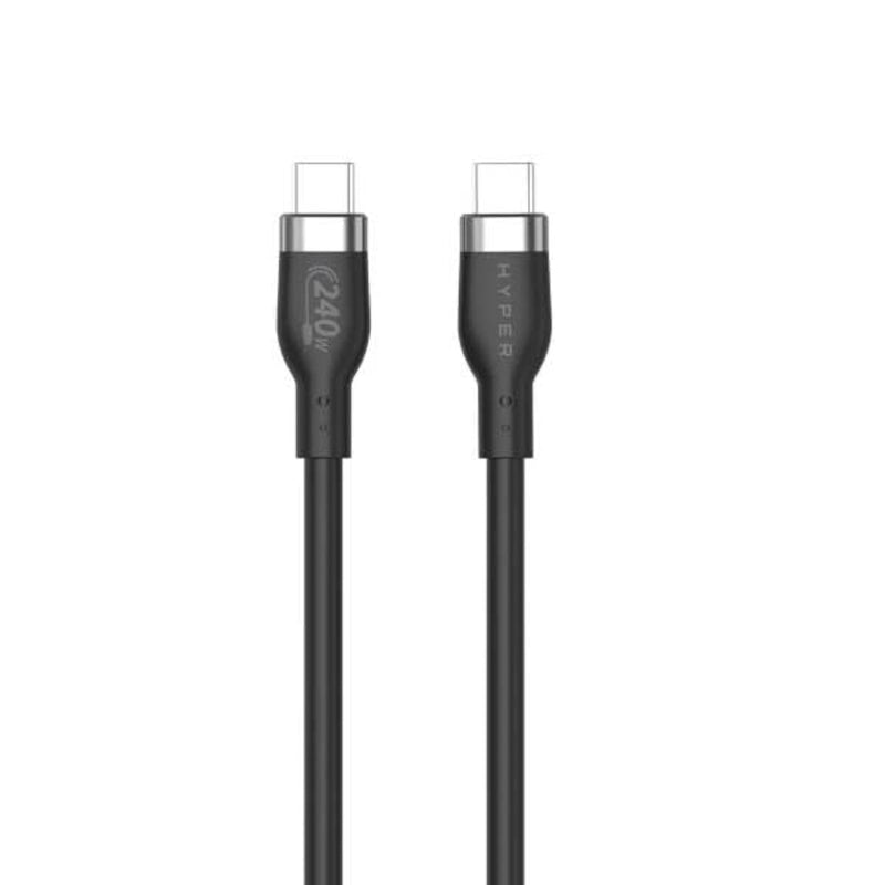 Hyper - 2M Silicone 240W Usb-C Charging Cable - Black