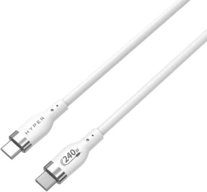 Hyper - 2M Silicone 240W Usb-C Charging Cable - White